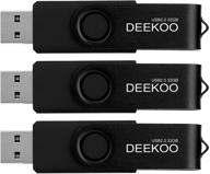 deekoo флеш-накопитель 32 гб 3-pack usb 2.0 память-палочки 3pcos черные логотип