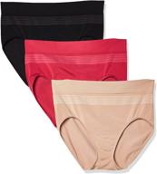 👙 comfortable and seamless: warner's women's blissful benefits seamless bikini panty 3 pack"- look beautiful and feel great all day! logo