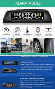 img 1 attached to MZXDYCOS TPMS Система контроля давления в шинах Зарядка от солнечной энергии с 6 усовершенствованными внешними датчиками TMPS (0-116 PSI)