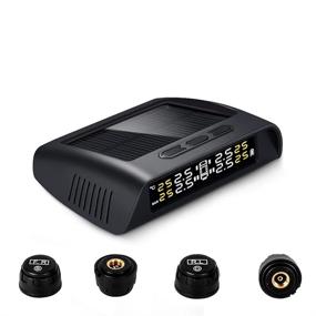 img 4 attached to MZXDYCOS TPMS Система контроля давления в шинах Зарядка от солнечной энергии с 6 усовершенствованными внешними датчиками TMPS (0-116 PSI)