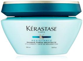 img 4 attached to Kerastase Resistance Force Architect Reconstructing Masque - Specially Formulated for Brittle, Extremely Damaged Hair and Split Ends - 200Ml/6.8Oz