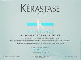 img 3 attached to Kerastase Resistance Force Architect Reconstructing Masque - Specially Formulated for Brittle, Extremely Damaged Hair and Split Ends - 200Ml/6.8Oz