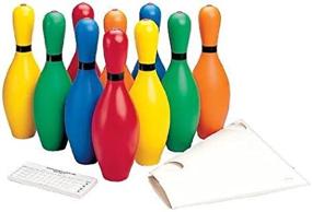 img 4 attached to FLAGHOUSE Rainbow Weighted Bowling Set