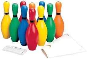 img 2 attached to FLAGHOUSE Rainbow Weighted Bowling Set