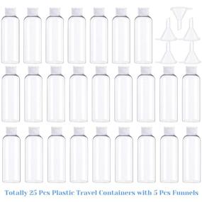 img 3 attached to 🧴 Convenient Travel Accessories: Plastic Bottles for Liquids and Toiletries with Conditioner Holder