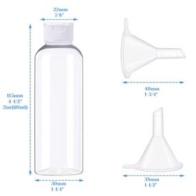 img 2 attached to 🧴 Convenient Travel Accessories: Plastic Bottles for Liquids and Toiletries with Conditioner Holder