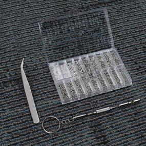 img 3 attached to 🔧 Complete HQMaster Eyeglass Repair Kit: 1000Pcs Stainless Steel Screws, Tweezers, Nut Washer, Micro 4 in 1 Screwdriver Tool for Glasses, Sunglasses, Spectacles, Watch, Clock Repairing