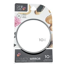 img 4 attached to 🔍 Jacent 10X Magnification Cosmetic Mirror with Suction Cups, 3.5 Inch Diameter - 1 Pack for Improved Visibility and Makeup Application