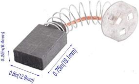 img 1 attached to Durable DW705 DW708 Carbon Motor Brushes Set - Replacement for 145323-06, 145323-02 & 145323-03 - 2 Packs by Wadoy: Invest in Efficiency for Your Miter Saw!