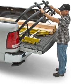 img 1 attached to AMP Research 74814-01A Black BedXTender HD Max Pickup Truck Bed Extender