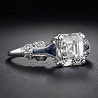 💍 maihao винтажное кольцо с белым топазом - 2,45 карата, серебро 925 пробы, обручальное кольцо - размер 6-10 (код сша 8) логотип