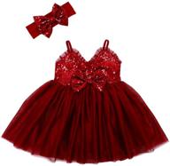 👗 cilucu sequin tutu flower girl dress - ideal for kids wedding & princess occasions logo