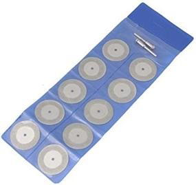 img 1 attached to Revesun 10 Pcs Diamond Coated Cutting Wheels Discs 💎 Drill Bit Set for Dremel Rotary Tool - 40mm Stone Blade