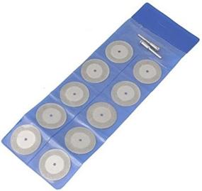 img 2 attached to Revesun 10 Pcs Diamond Coated Cutting Wheels Discs 💎 Drill Bit Set for Dremel Rotary Tool - 40mm Stone Blade