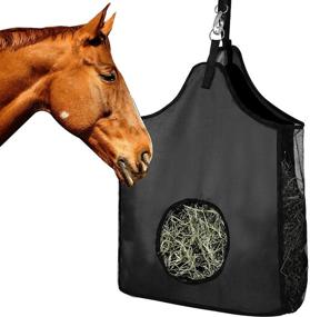 img 4 attached to 🐎 High-Quality Large Horse Hay Bag with Metal Rings - Sturdy Feeding Hay Bag for Horses, Sheep, and Cows - Durable 600D Nylon