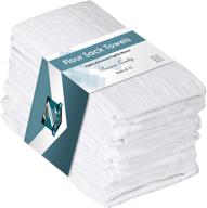 zoyer flour sack towels (12 pack) - 100% cotton dish 🧺 towels for kitchen - multi purpose tea towels - ultra absorbent bar towels logo