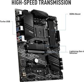 img 1 attached to 🖥️ MSI B550-A PRO ATX Motherboard (AMD AM4, DDR4, PCIe 4.0, SATA 6Gb/s, M.2, USB 3.2 Gen 2, HDMI/DP)