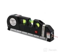img 1 attached to Qooltek Multipurpose Laser Level with 8ft Measure Tape 📐 Ruler – Adjustable Standard and Metric Rulers for Picture Hanging review by Morgan Gilmore