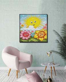 img 2 attached to Cross Stitching Sunflower Embroidery Beginners 14 2×14 2Inch