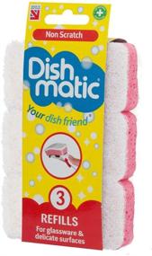 img 1 attached to Non Scratch Dishmatic Refill Sponges Caraselle