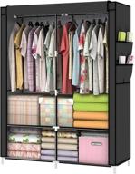 👗 portable wardrobe closet organizer - black, youud, clothes storage solution logo