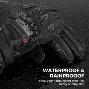 img 3 attached to Kemimoto XX-Large Waterproof Motorcycle Winter Gloves - 🧤 Touchscreen, Warm & Durable Glove for Men and Women Riders
