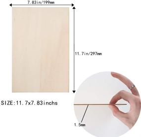 img 3 attached to 🎨 FOGAWA 1/16 Balsa Wood Sheets 12×8 Inch Unpainted Thin Natural Unfinished Wood Hobby Boards for DIY Model Making (5 Pcs)