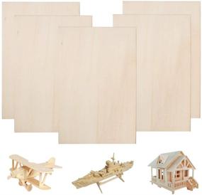 img 4 attached to 🎨 FOGAWA 1/16 Balsa Wood Sheets 12×8 Inch Unpainted Thin Natural Unfinished Wood Hobby Boards for DIY Model Making (5 Pcs)