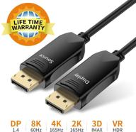 🔌 оптический кабель dp fiber 25 футов: быстрое и надежное подключение displayport для разрешения 8k и выше! логотип