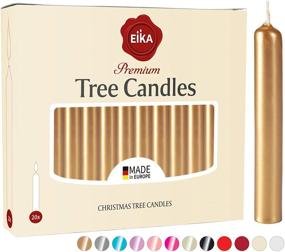 img 4 attached to Eika Premium Christmas Tree Candles - Set Of 20 Traditional Christmas Wax Candles For Pyramids Seasonal Decor