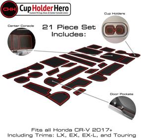 img 2 attached to CupHolderHero подходит для аксессуаров Honda CRV 2017-2022 гг. Нескользящие подстаканники премиум-класса для салона с защитой от пыли