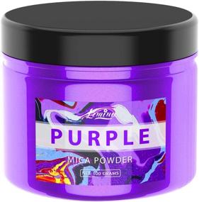 img 4 attached to 🎨 Purple Mica Powder - 100g Pearl Epoxy Resin Color Pigment - Cosmetic Grade Slime Coloring Pigment - Natural Soap Dye for Soap Making Supplies Kit, Bath Bomb Colorant, Paint, Nail Art