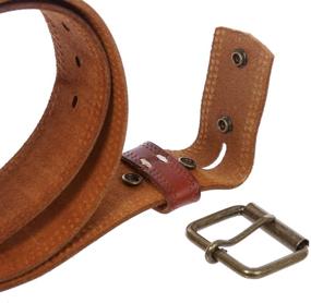 img 2 attached to Classic Vintage Cowhide Leather Casual Men's Accessories