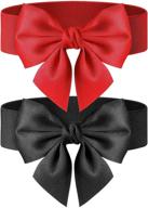 brighoo elastic bowknot christmas stretchy logo