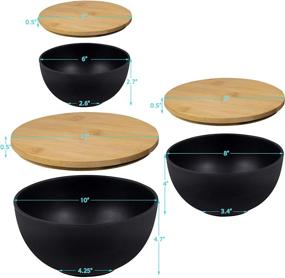 img 2 attached to Convenient & Durable Melamine Salad Bowl Lid for Easy Storage