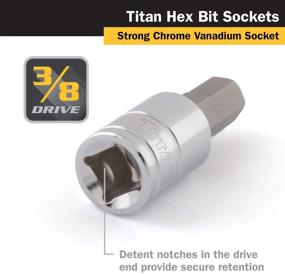 img 1 attached to 🔧 Titan Tools 15609: Высокопроизводительный головка на шестигранник 3/8 дюйма - привод 9 мм