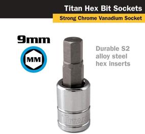 img 2 attached to 🔧 Titan Tools 15609: Высокопроизводительный головка на шестигранник 3/8 дюйма - привод 9 мм