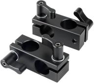 niceyrig 90 degree 15mm rod clamp: enhance camera stability & flexibility with adjustable screws - pack of 2 logo