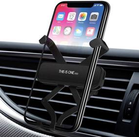 img 4 attached to 🚗 BUSOH Gravity Car Mount Phone Holder: Auto-Clamping, Shockproof & Universal for 4.0-6.5 inch Smartphones