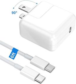 img 3 attached to 🔌 30W USB C Wall Charger for Mac Book Air 13/12 inch, Mac Pro 13/15 inch, iPad Pro, Samsung Galaxy, Google Pixel, LG, Motorola | Replacement MacBook Pro Charger with Type-C Cable (6ft) | USB C Laptop Charger