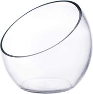 🌱 cys excel glass slant cut bubble bowl: optimal size selections for slanted globe terrariums, flower vases, and centerpiece decoration logo
