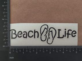 img 1 attached to Beach Life Decals Pack Umbrella Exterior Accessories and Bumper Stickers, Decals & Magnets
