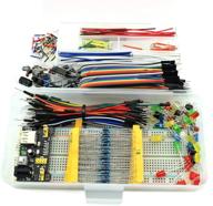 🔌 hj garden electronic component assorted kit: breadboard, jumper, power module, resistor, capacitor, led, switch - pack of 458pcs for arduino, raspberry pi, stm32 & more! logo