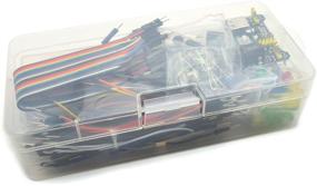 img 1 attached to 🔌 HJ Garden Electronic Component Assorted Kit: Breadboard, Jumper, Power Module, Resistor, Capacitor, LED, Switch - Pack of 458pcs for Arduino, Raspberry Pi, STM32 & more!