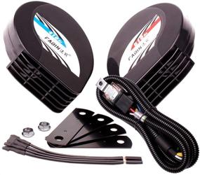 img 4 attached to 🚗 FARBIN Compact 12V Car Horns – Loud Dual-Tone Waterproof Auto Horn Kit with Relay Harness, Universal for Any 12V Vehicles