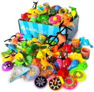 🎉 s swirlline party favors - 122 pcs carnival prizes toys bulk assortment for kids' pinata filler, boys, girls - perfect for birthday, easter, and classroom activities logo