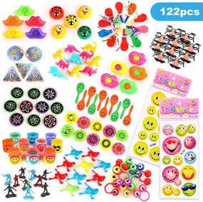 img 3 attached to 🎉 S SWIRLLINE Party Favors - 122 PCS Carnival Prizes Toys Bulk Assortment for Kids' Pinata Filler, Boys, Girls - Perfect for Birthday, Easter, and Classroom Activities