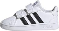 adidas girls' toddler grand court sneakers - stylish shoes for little feet logo