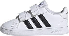 img 4 attached to Adidas Girls' Toddler Grand Court Sneakers - Stylish Shoes for Little Feet