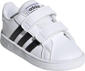 img 3 attached to Adidas Girls' Toddler Grand Court Sneakers - Stylish Shoes for Little Feet